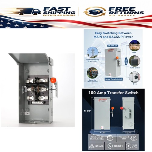 100a generator transfer switch - transfer,